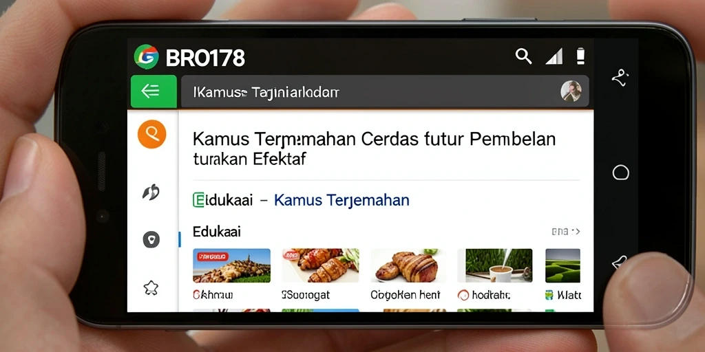 Antarmuka pengguna aplikasi BRO178 yang intuitif dan menarik.