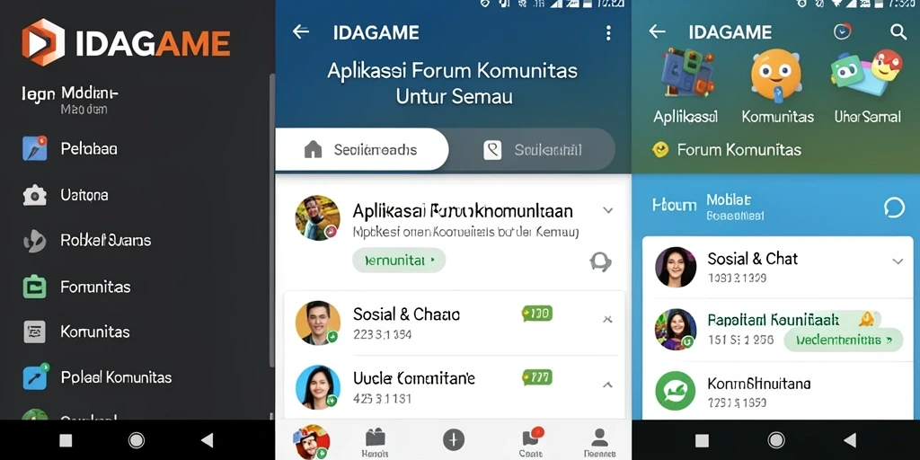 Tampilan antarmuka IDAGAME yang menarik dan modern.