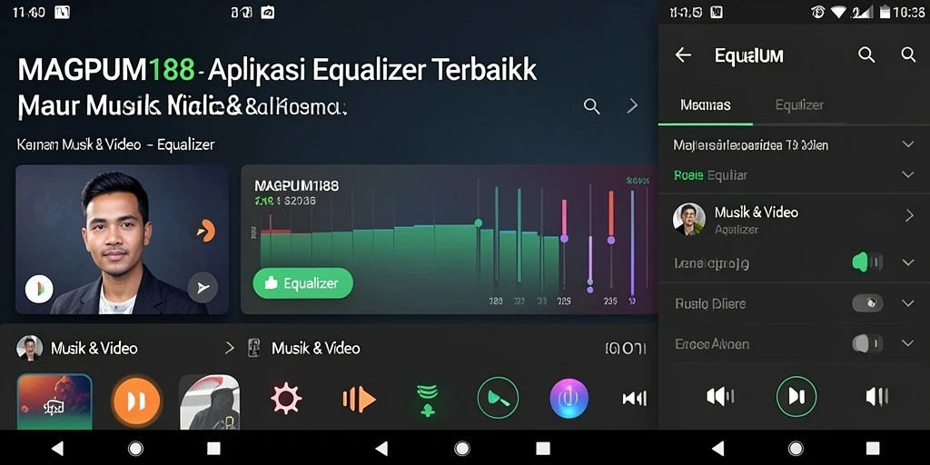 Antarmuka MAGNUM188 yang modern dan intuitif untuk pengguna Equalizer.