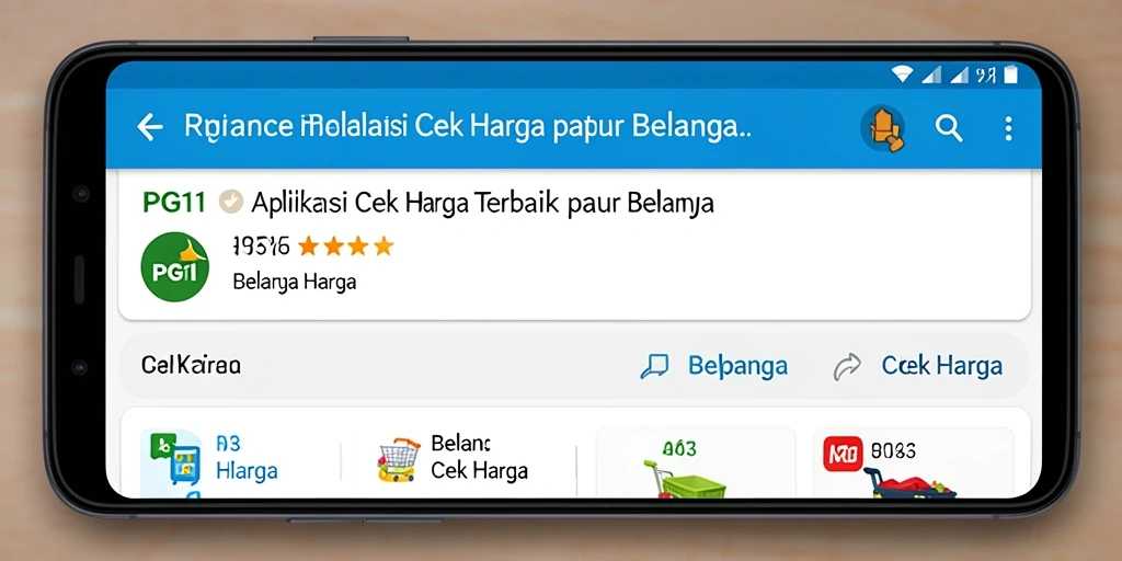 Antarmuka aplikasi Cek Harga PG11 yang intuitif dan mudah digunakan.