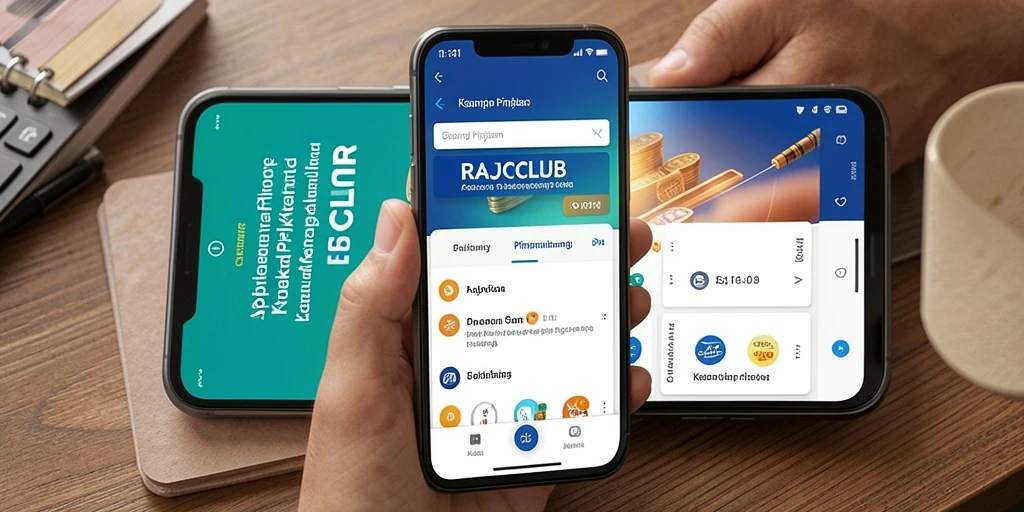 Tampilan antarmuka RAJACLUB yang sederhana dan fungsional.