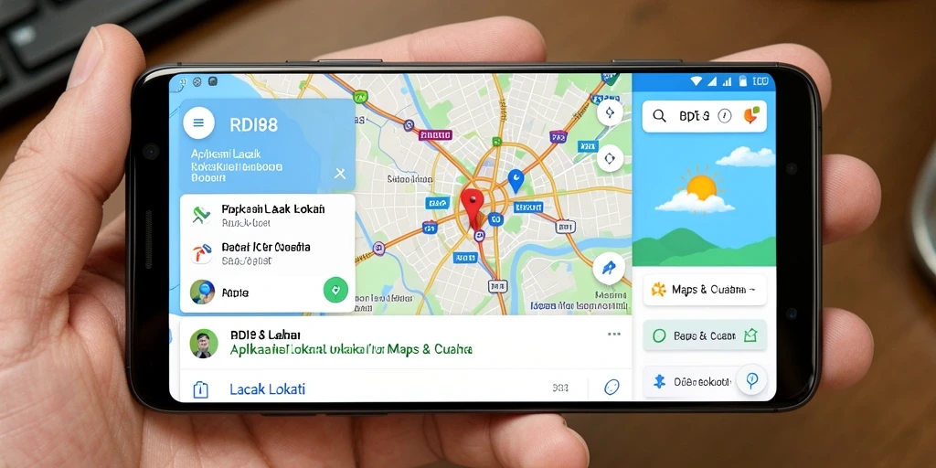 Tampilan antarmuka RDI88 menampilkan peta interaktif dan data cuaca terkini.