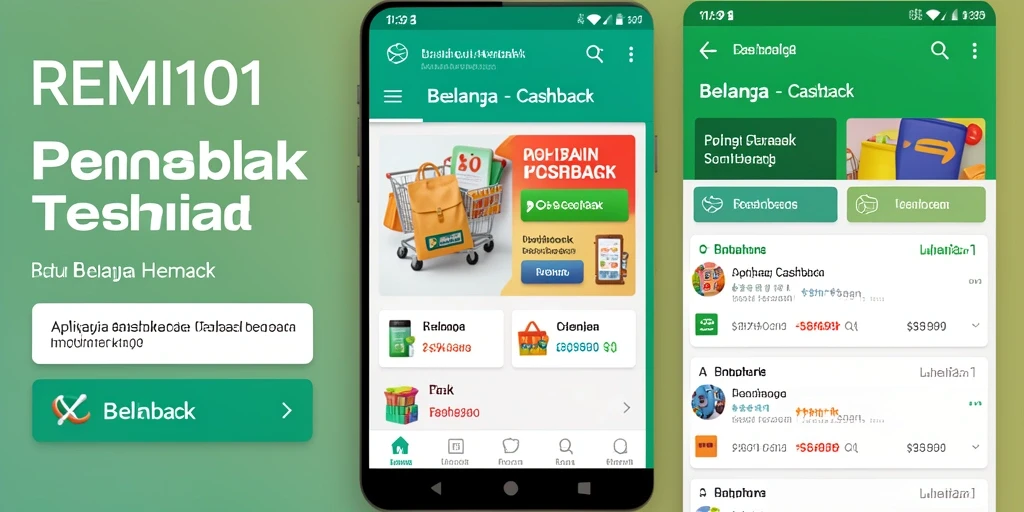 Tampilan antarmuka REMI101 dengan fitur cashback menarik.
