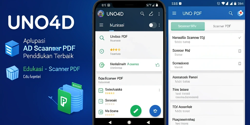 Tampilan antarmuka aplikasi Scanner PDF yang sederhana dan fungsional.