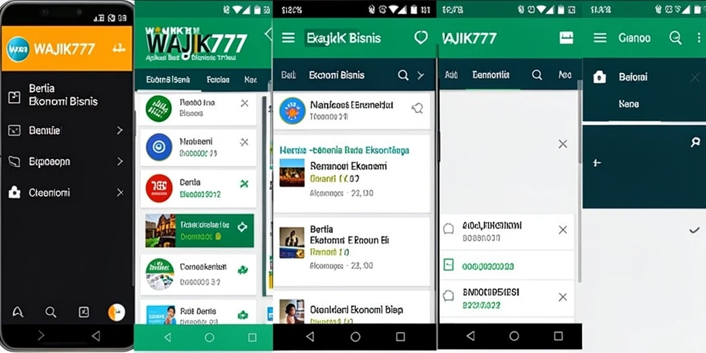 Tampilan antarmuka pengguna WAJIK777 yang informatif dan menarik.