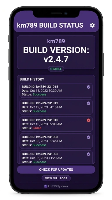 Riwayat Versi km789 untuk Pengguna Android
